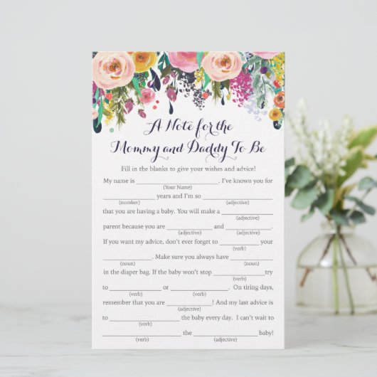 Kaarten voor kleurrijke ventilatoradvies voor Baby (Staand voorkant)