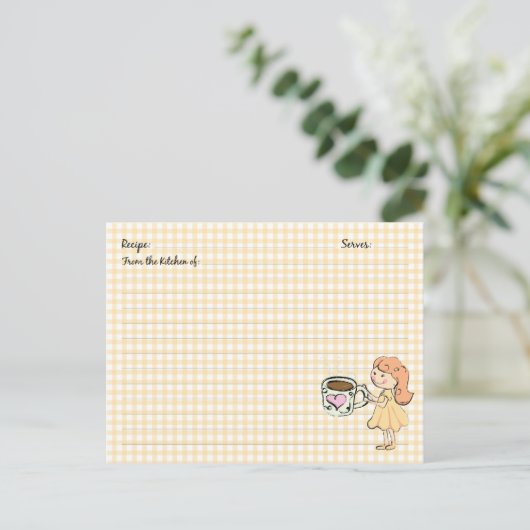 Kaarten voor koffieontvangst (Staand voorkant)