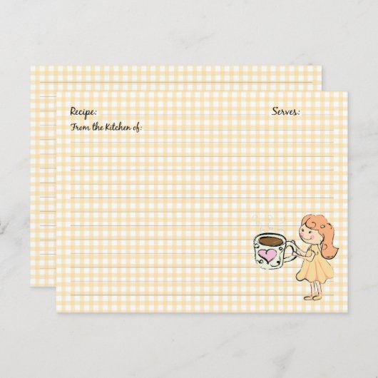 Kaarten voor koffieontvangst (Voorkant / Achterkant)