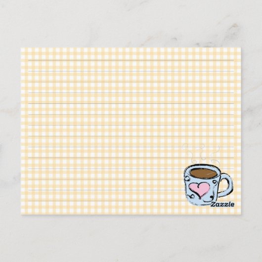 Kaarten voor koffieontvangst (Achterkant)