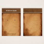 Kaarten voor lerende en papierverouderde lasersche visitekaartje (Voorkant /achterkant)