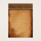 Kaarten voor lerende en papierverouderde lasersche visitekaartje (Achterkant)