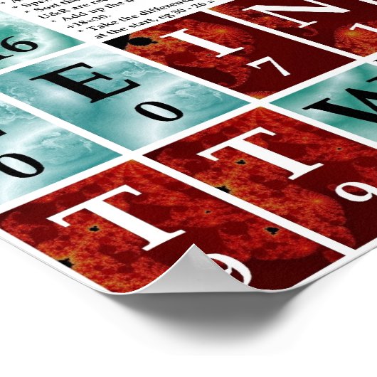 Kaarten voor Magic Number Spelling Poster (Hoek)