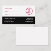 Kaarten voor medische benoeming voor een arts afsprakenkaartje (Voorkant / Achterkant)