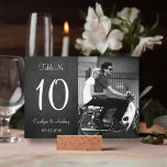 Kaarten voor moderne Chalkboard-foto-weddenschappe<br><div class="desc">Eenvoudig maar elegant, deze moderne foto op de bordkaartjes voor het trouwlijstnummer van het bord is zo gemakkelijk te personaliseren voor je speciale gelegenheid en zou de perfecte tafelkaarten maken voor je bruiloft, vrijgezellenfeest, verlovingsfeest, verjaardagsfeest en nog veel meer speciale gelegenheden. Voeg uw douanetekst aan dit ontwerp toe door de...</div>