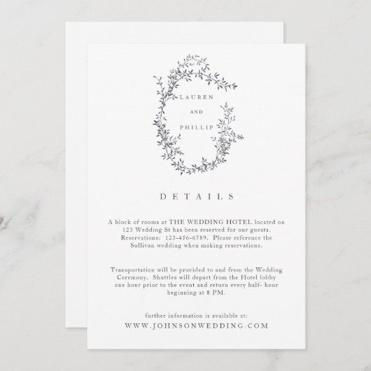 Kaarten voor moderne fijne zweetbruiloft (Voorkant / Achterkant)