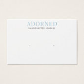 Kaarten voor moderne grafische blauwvintonijnweerg visitekaartje (Voorkant)