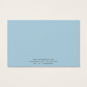 Kaarten voor moderne grafische blauwvintonijnweerg visitekaartje (Achterkant)