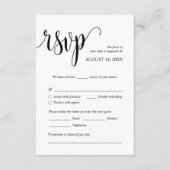 Kaarten voor moderne huwelijksuitnodiging met RSVP (Voorkant)