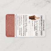 Kaarten voor noodgevallen visitekaartje (Voorkant)