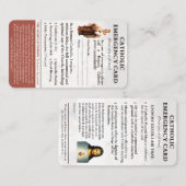 Kaarten voor noodgevallen visitekaartje (Voorkant / Achterkant)