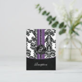 kaarten voor paars-damtbruiloft (Staand voorkant)