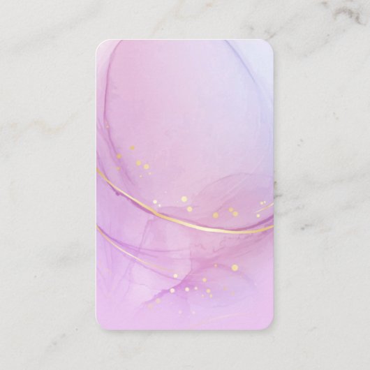 Kaarten voor Paarse alcoholinkt die beeldscherm af Visitekaartje (Achterkant)