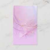 Kaarten voor Paarse en goudalcoholinkt Visitekaartje (Achterkant)