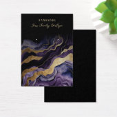 Kaarten voor Paarse Gold Agate Jewelry Display Visitekaartje (Bureau)