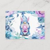 Kaarten voor paasbunny Gnome Diaper Raffle Enclosu Visitekaartje (Achterkant)