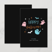 Kaarten voor pastel Halloween Classroom (Voorkant / Achterkant)