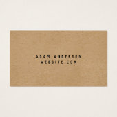 Kaarten voor persoonlijk handgeschreven labels visitekaartje (Achterkant)