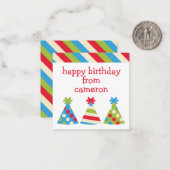 Kaarten voor persoonlijke cadeaubehuizing voor par notitiekaartje (Voorkant / Achterkant in situ)