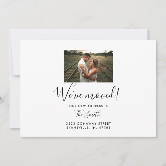 Kaarten voor persoonlijke foto's met bewegende aan (Voorkant)