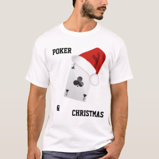 Kaarten voor poker en CHRISTMAS T-shirt