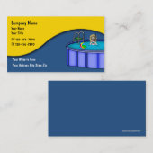 Kaarten voor poolservices visitekaartje (Voorkant / Achterkant)