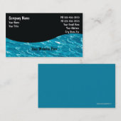 Kaarten voor poolservices visitekaartje (Voorkant / Achterkant)