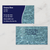 Kaarten voor poolservices visitekaartje (Voorkant / Achterkant)