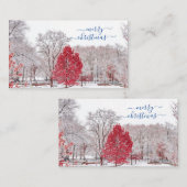 Kaarten voor pretkerst plaatskaartje (Voorkant / Achterkant)