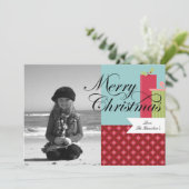 Kaarten voor prettige kerstfoto's (Staand voorkant)