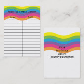 Kaarten voor Regenbooggolfboeking Visitekaartje (Voorkant / Achterkant)