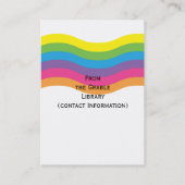 Kaarten voor Regenbooggolfboeking Visitekaartje (Achterkant)
