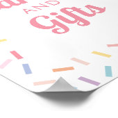 Kaarten voor regenboogsprinken en steuntenteken poster (Hoek)