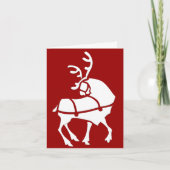 Kaarten voor rendierkunst Aangepaste kerstgriet Ka (Voorkant)