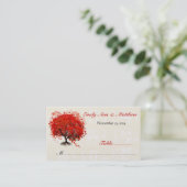 Kaarten voor rode hartritme plaatskaartje (Staand voorkant)