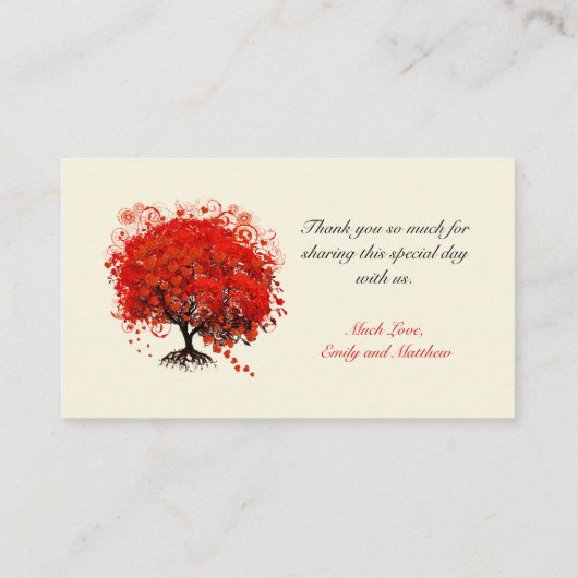 Kaarten voor rode hartritme plaatskaartje (Achterkant)