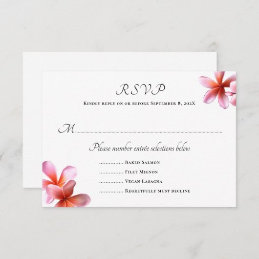 Kaarten voor roze plakkersweddenschappen (Voorkant / Achterkant)