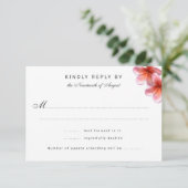 Kaarten voor roze stekelstaartwonden RSVP kaartje (Staand voorkant)