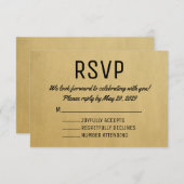 Kaarten voor  RSVP-kaart uit het midden van de eeu RSVP Kaartje (Voorkant / Achterkant)