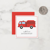 Kaarten voor speciale cadeaubehuizing voor brandge notitiekaartje (Voorkant / Achterkant in situ)