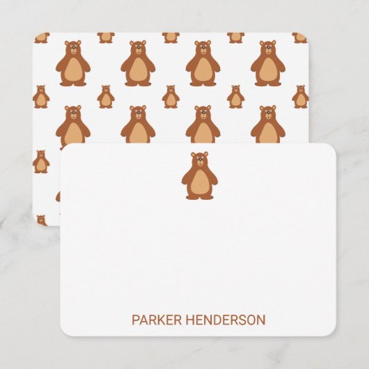 Kaarten voor speciale Kinder kantoorbenodigdheden  (Voorkant / Achterkant)