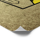 Kaarten voor  speelkaarten van schoppen poster (Hoek)