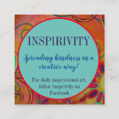 kaarten voor 'Spread Kindness' Vierkante Visitekaartje (Achterkant)