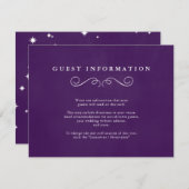 Kaarten voor sprookjesbruiloft invoegen in koninkl (Voorkant / Achterkant)