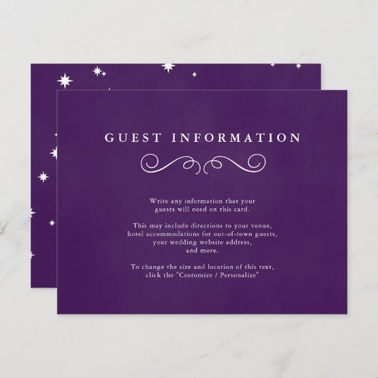 Kaarten voor sprookjesbruiloft invoegen in koninkl (Voorkant / Achterkant)