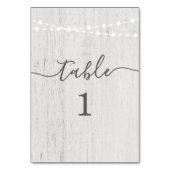 Kaarten voor tabelnummer | rustiek romantisch (Voorkant)
