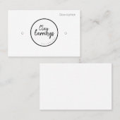 Kaarten voor tapebediende schermkaarten visitekaartje (Voorkant / Achterkant)