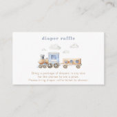 Kaarten voor treinluier | Baby shower trein (Voorkant)