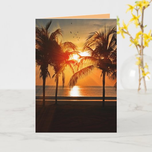 KAARTEN VOOR TROPISCH BEACH (Gele Bloem)