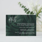 Kaarten voor Tropische bruiloft (Staand voorkant)
